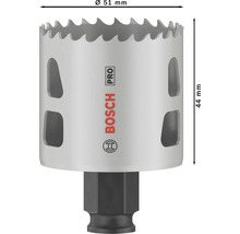 Scie cloche Bosch d''un diamètre de 51 millimètres et d''une hauteur de 44 millimètres.