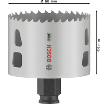 Scie cloche Bosch Pro de 68 millimètres de diamètre et 44 millimètres de hauteur