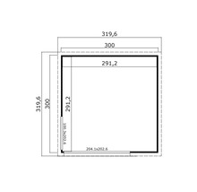 Plan d'un abri de jardin avec dimensions