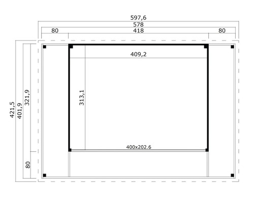 Dimensions de la remise de jardin