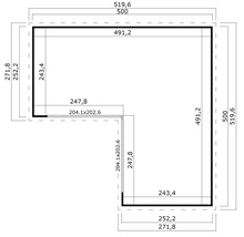 Plan avec indications de dimensions