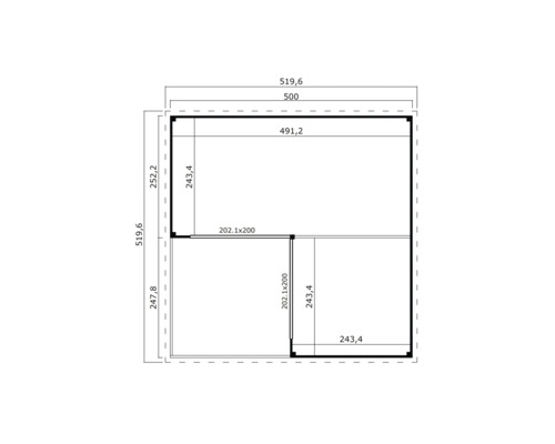 Plan avec dimensions