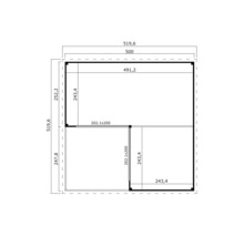 Plan d'un abri de jardin avec dimensions