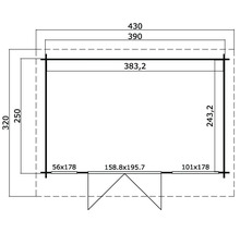 Plan d''un abri de jardin avec dimensions