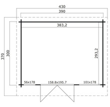 Plan d''un pavillon de jardin avec dimensions