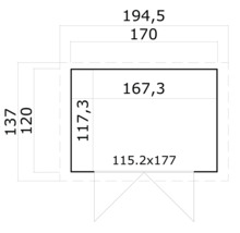 Plan d''un abri de jardin avec dimensions