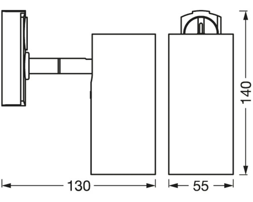 Dessin technique d''une applique murale avec dimensions
