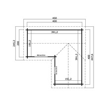 Plan d''un abri de jardin avec dimensions