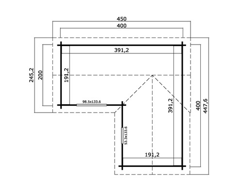 Plan d''un abri de jardin avec dimensions