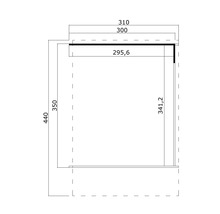 Dessin technique avec indications de dimensions pour les dimensions du produit