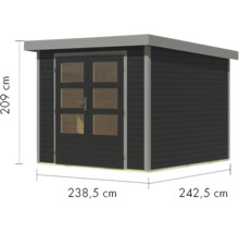 Abri de jardin avec double porte et dimensions