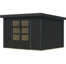 Gartenhaus Karibu Metalwood 5C Blech anthrazit 320,5 x 266,5 cm anthrazit