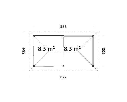Plan d''un abri de jardin avec dimensions