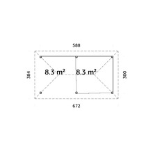 Plan avec dimensions et superficies