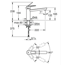 GROHE Küchenarmatur START LOOP 2020 chrom 31714000