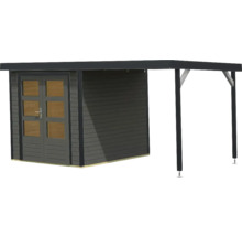 Abri de jardin avec annexe en bois