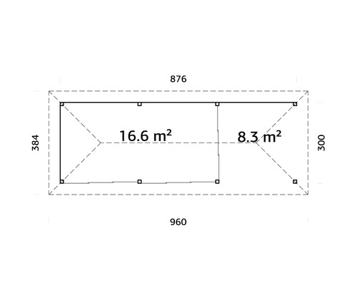 Plan avec indications de dimensions