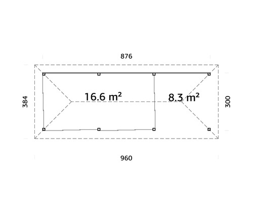 Plan d''un abri de jardin avec dimensions