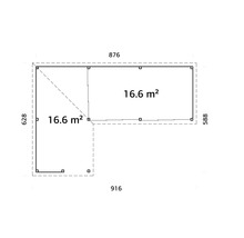 Plan avec dimensions d''un bâtiment