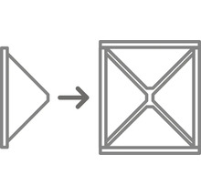 Symbole pour un produit pliable