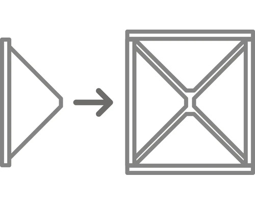 Symbole pour un produit pliable