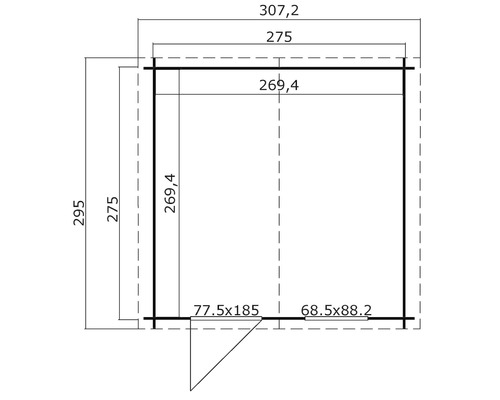 Plan d''un abri de jardin avec dimensions