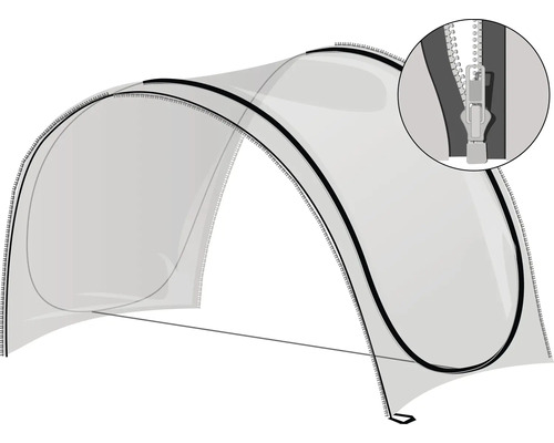 Couverture avec fermeture éclair pour l''extérieur