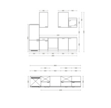 Küchenplan mit Massen