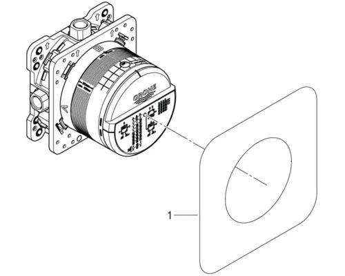 Grohe Logo Thermostat-Einbaukörper mit Montageplatte