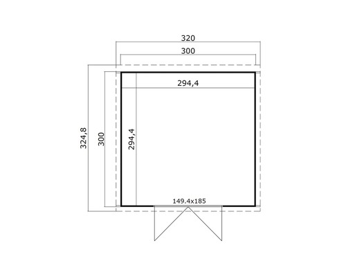 Plan d''un abri de jardin avec dimensions