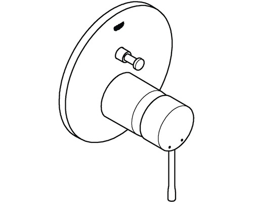 Mitigeur de douche encastré avec levier