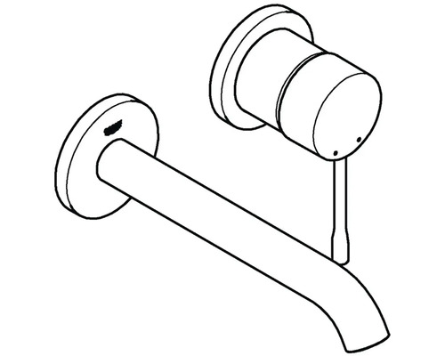 Robinet mural pour salle de bains