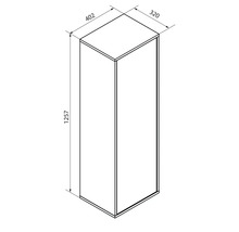 Schrank mit den Massen 402 x 320 x 1257 mm