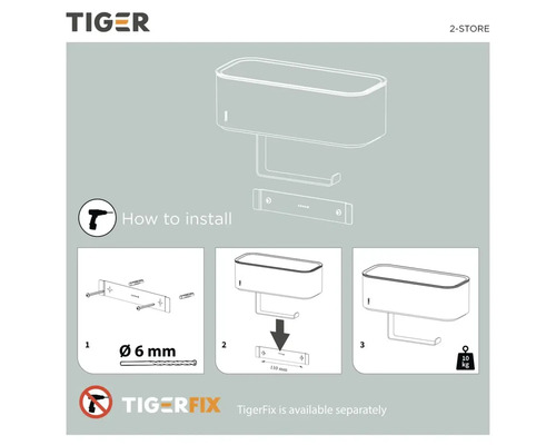 Anleitung zur Installation eines Tiger Coran Badaccessoires mit Montageanleitung