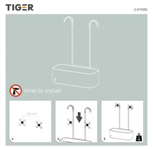 Montageanleitung für Tiger 2-Store Badregal