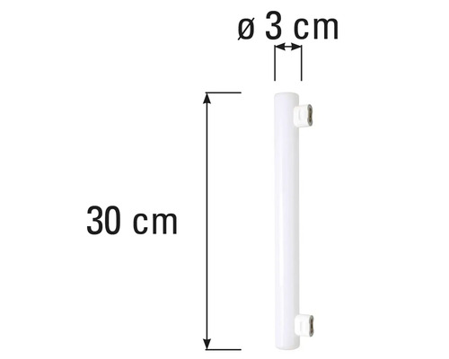 Leuchtstoffröhre mit den Maßen 30 mal 3 Zentimeter