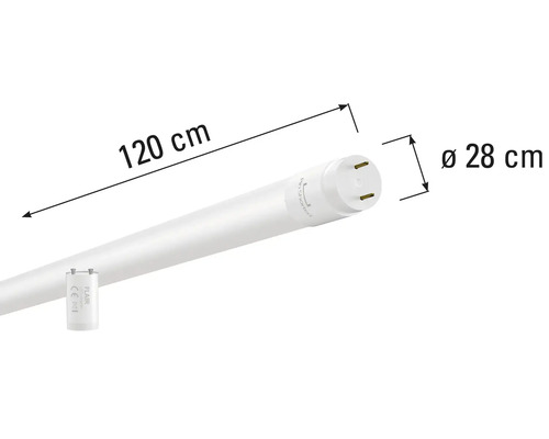 LED Röhre, Länge 120 cm, Durchmesser 28 cm
