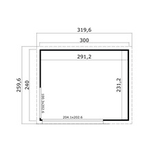 Plan d'étage avec dimensions