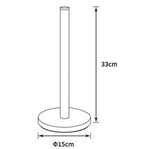 Papierrollenhalter mit den Massen 33 cm Höhe und 15 cm Durchmesser