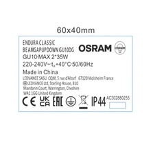 Produktetikett mit Informationen zu Endura Classic und Osram