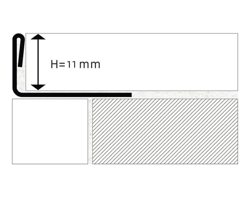 Profilleiste mit einer Höhe von 11 mm