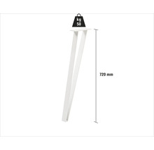 Tischbein aus Metall, 720 mm hoch, Tragfähigkeit 50 kg