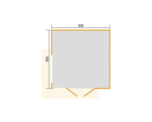 Plan d'une maison de dimensions 300 x 300