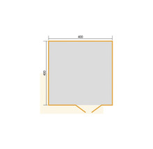 Plan avec les dimensions 400 sur 400