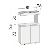 Dimensions d'un aquarium avec meuble bas