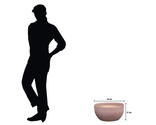 Pflanzschale mit den Maßen 34 cm mal 17 cm