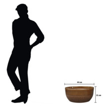 Jardinière en céramique de 44 cm sur 21 cm