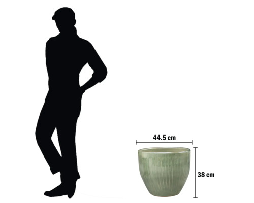 Blumentopf mit den Maßen 44,5 cm mal 38 cm