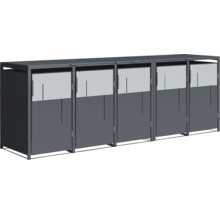 Cache-poubelle pour trois poubelles