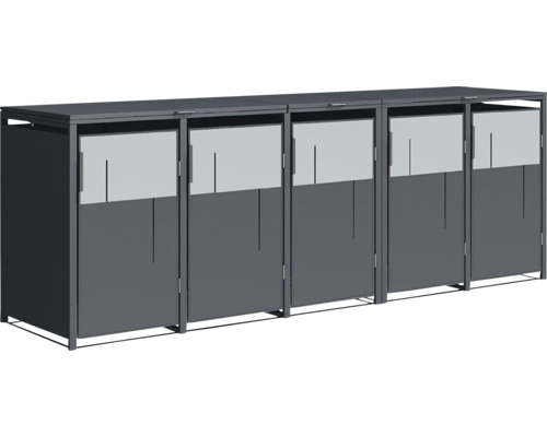 Cache-poubelle pour trois poubelles